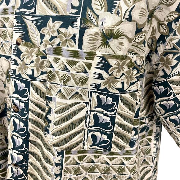 Vintage House of Uniforms Mens Hawaiian Shirt Large Button Up Tiki Aloha Camp - Picture 7 of 8